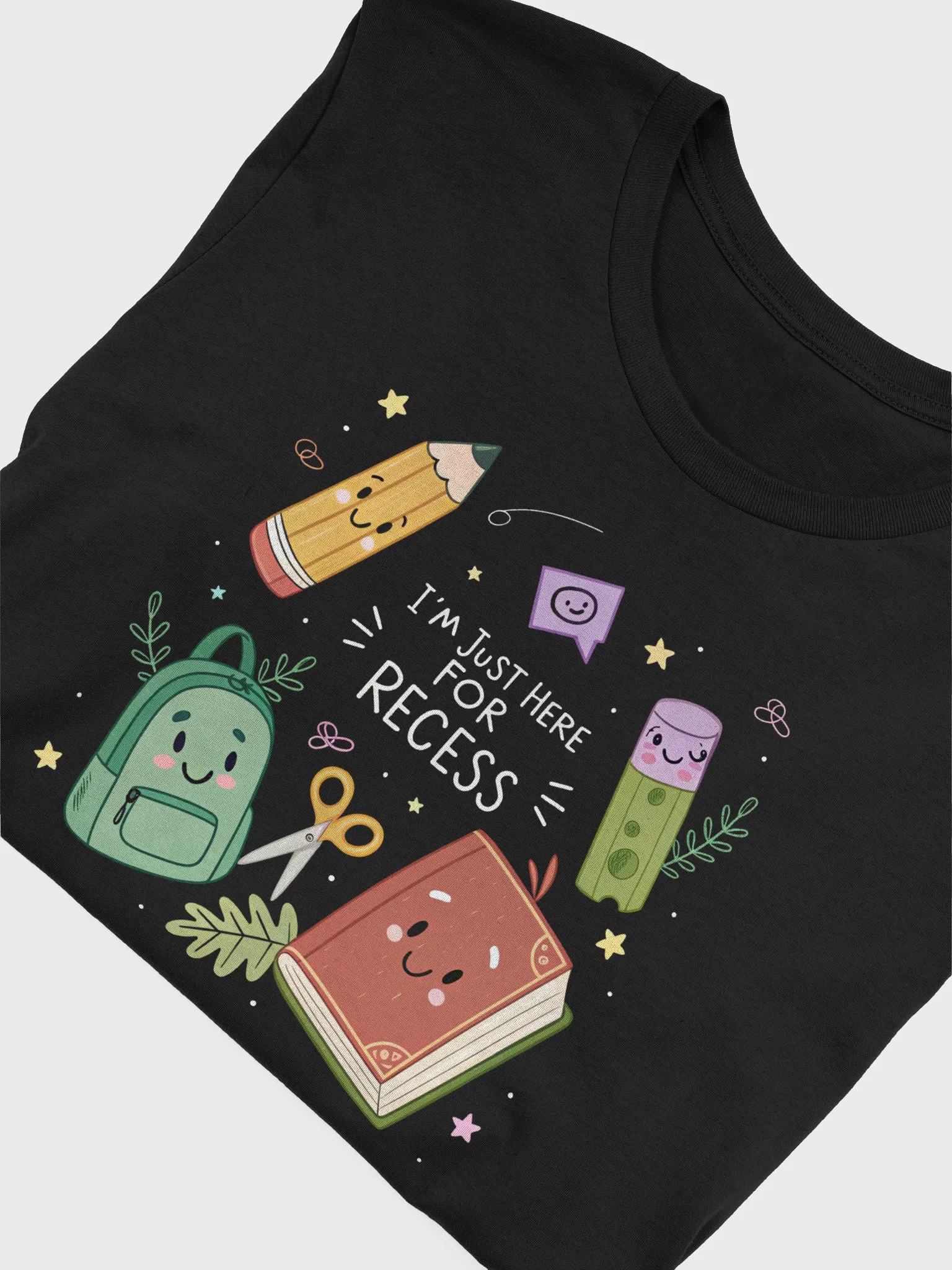 I'm Just Here For Recess T-Shirt – Funny Back to School First Day Shirt for Kids, Students & Teachers product image (5)