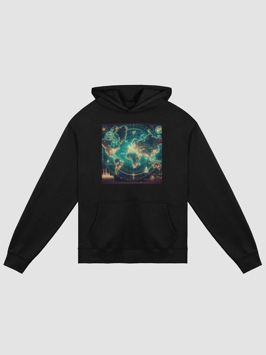 Digital World Map Futuristic Hoodie product image (1)