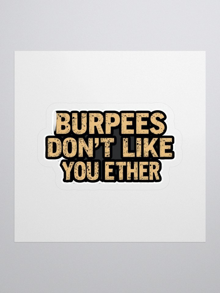 Bold Burpees Distressed Stickers product image (1)