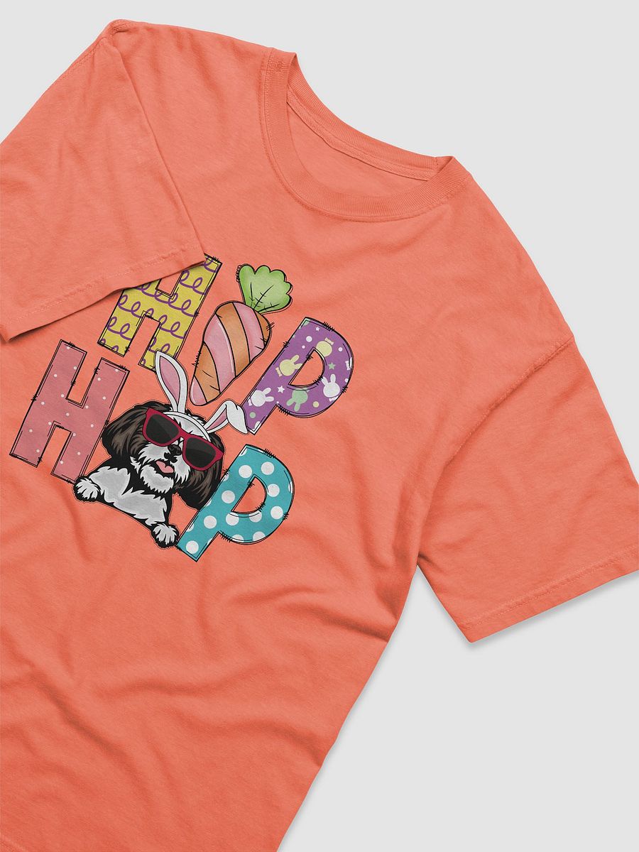 Hip Hop Easter Shih Tzu T-Shirt | Cute Easter Day Shih Tzu Wearing Bunny Ears and Sunglasses product image (25)