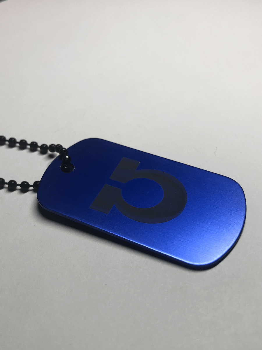 DISCIPLINE - Engraved Dog Tag Pendant Necklace product image (3)