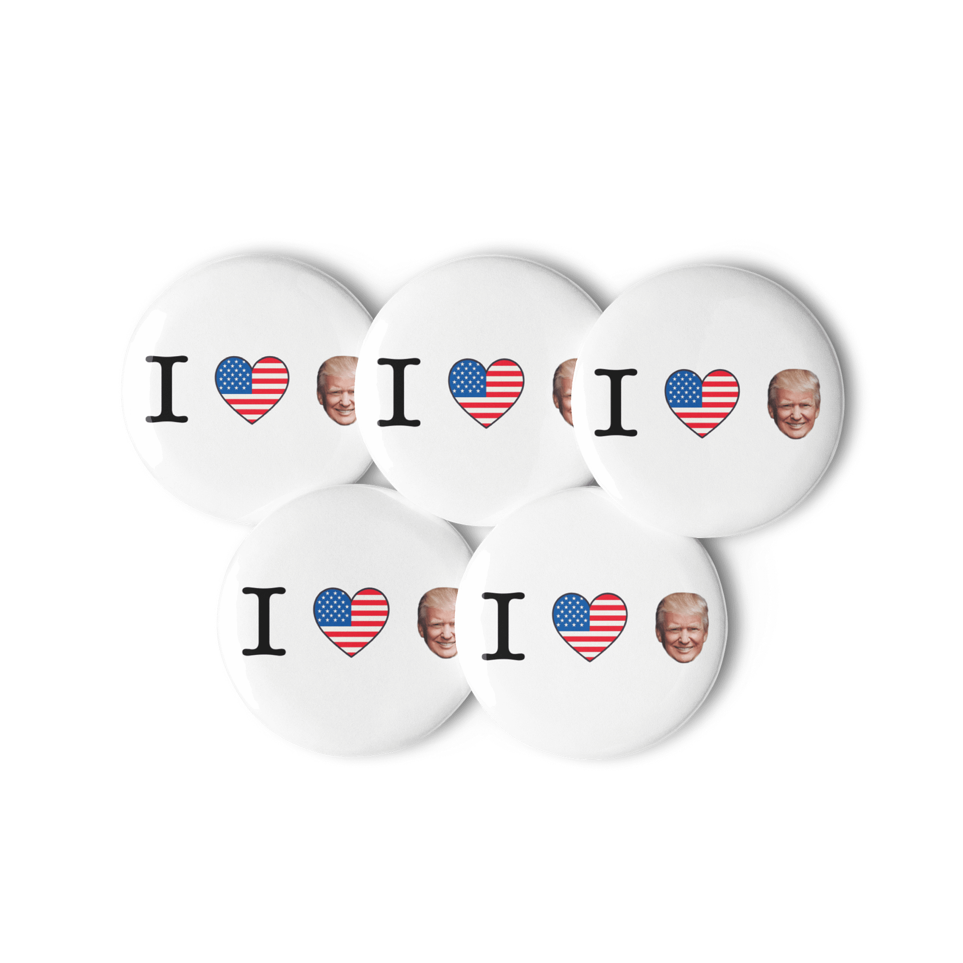 I HEART TRUMP PIN (5-PACK) product image (2)