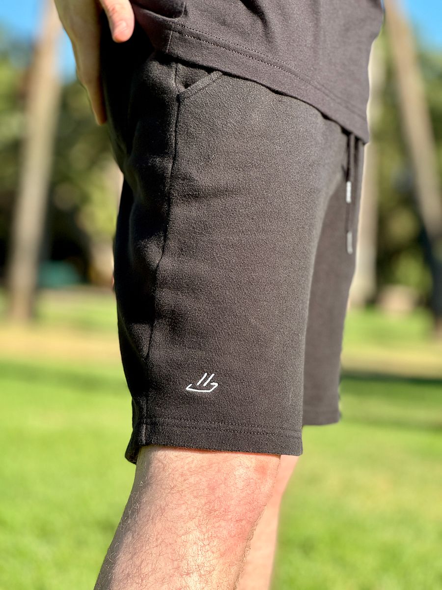 Nice. Embroidered Sweatshorts (Black) product image (8)