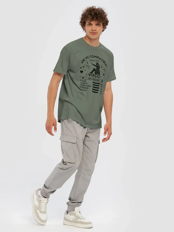 Virgo Zodiac Sign Romantic Compatibility T-Shirt - Light Comfort Colors 1717 product image (2)