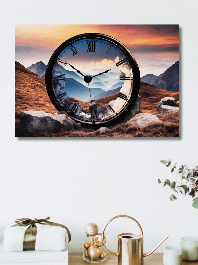 Time Confusion-4 | Canvas Artistic Wall Painting product image (3)