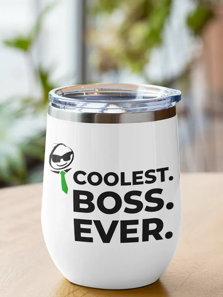 Insulated Wine Tumbler – Coolest Boss Ever | Luxe, Spill-Proof & Leadership-Ready product image (1)