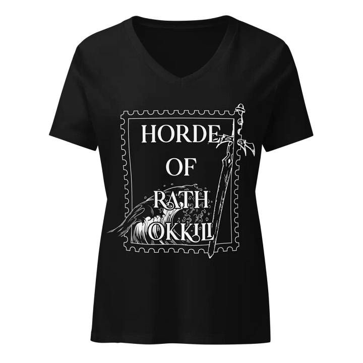 Rath Okkili Bella+Canvas Women's Relaxed V-Neck T-Shirt product image (9)