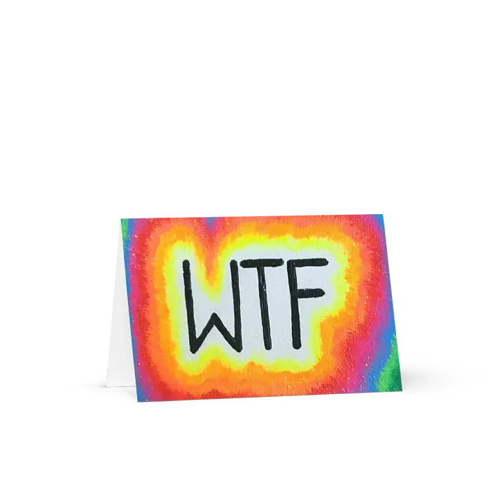 WTF Neon Greeting Card product image (1)