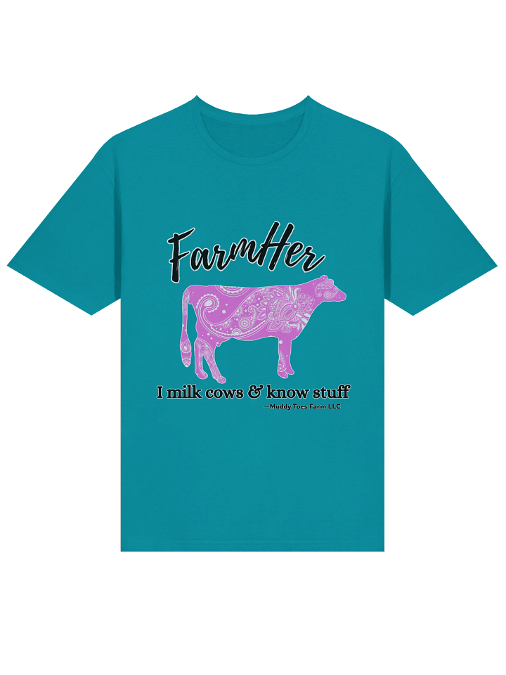 FarmHer Paisley Cow T-Shirt (Women's) product image (1)