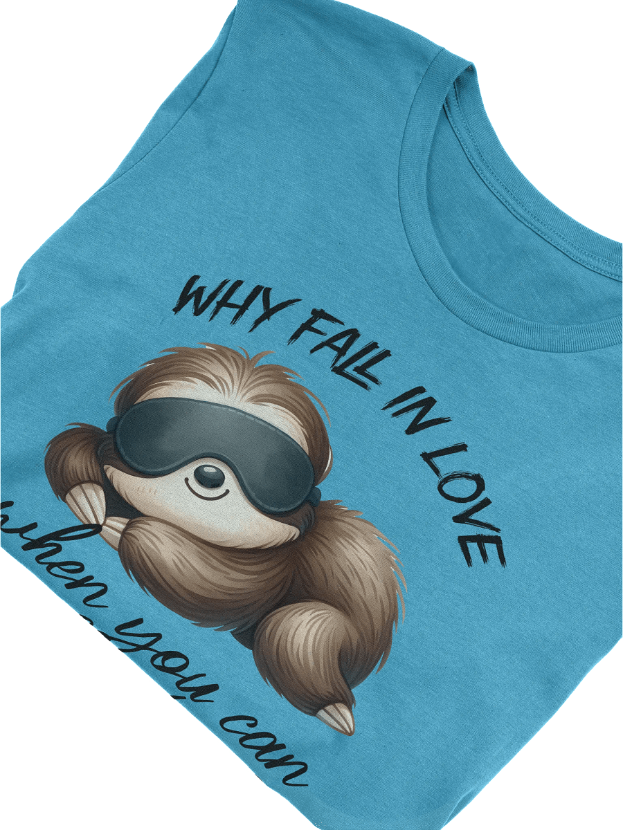 Sloth Why Fall In Love Tee product image (25)