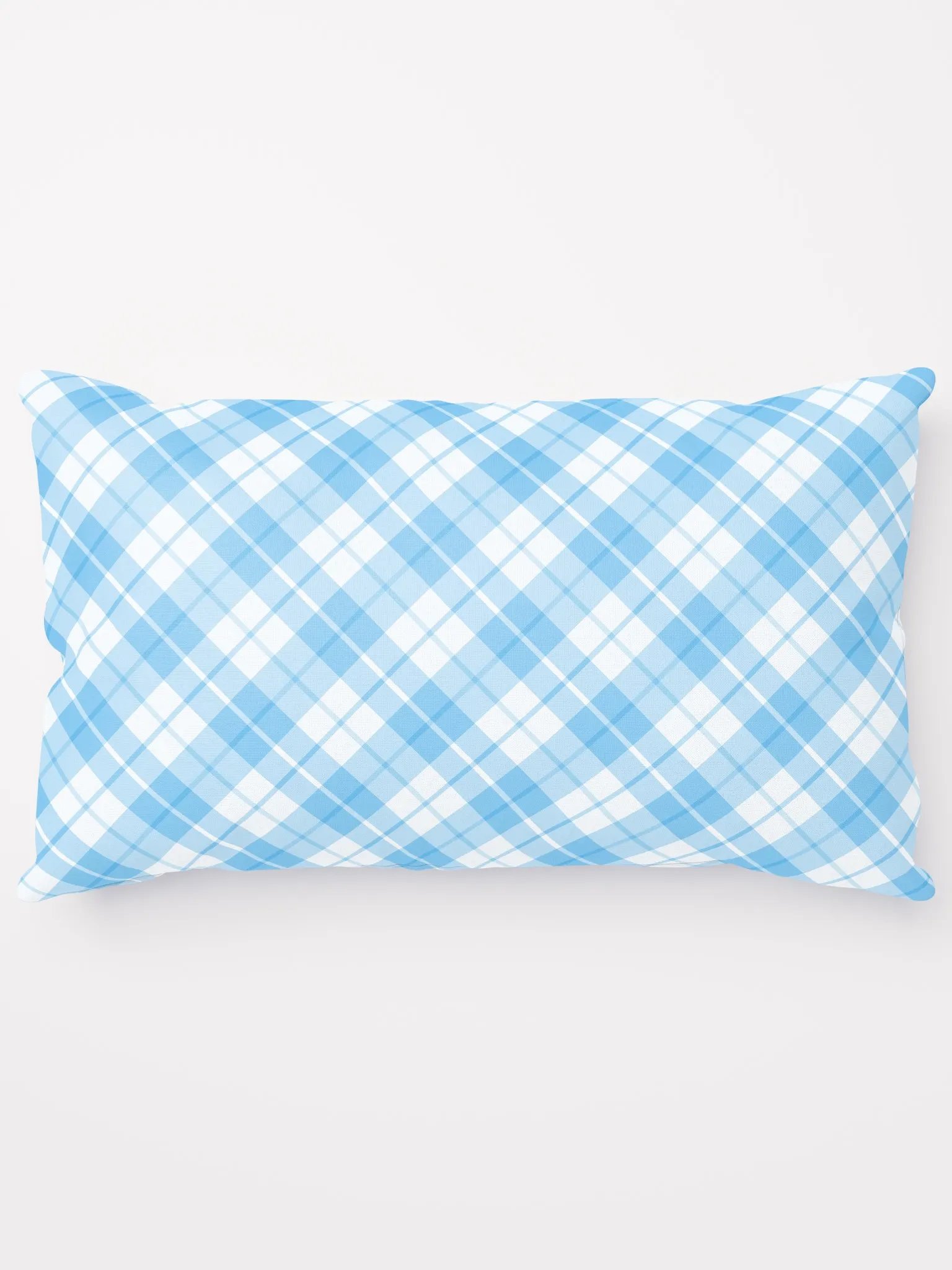 Blue/White Check Plaid Pillow product image (1)