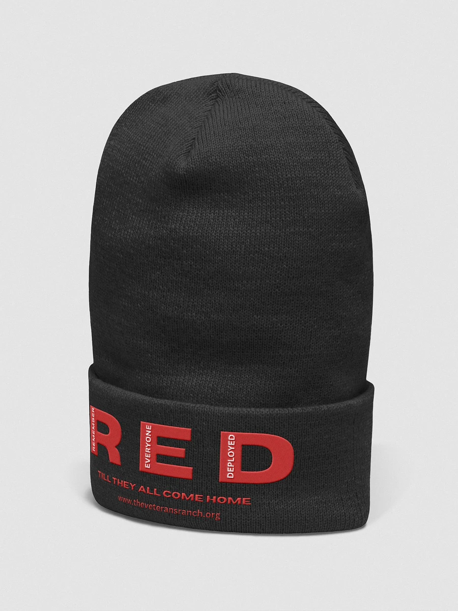Remember Everyone Deployed Black Cuffed Beanie product image (2)