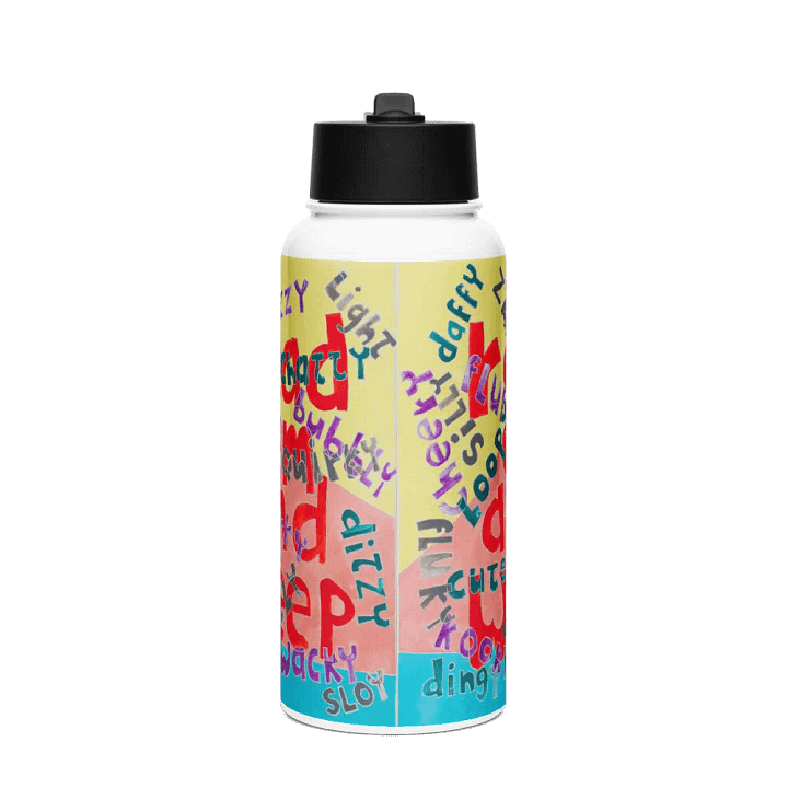 Read Em and Weep Stainless Steel Water Bottle with a Straw Lid product image (1)