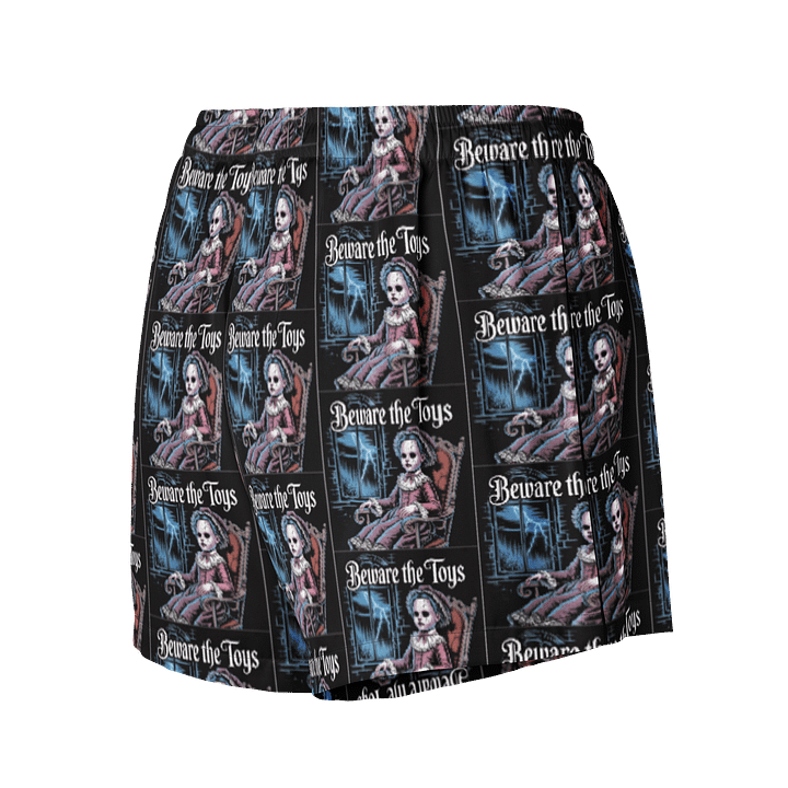 Midnight Veil Designs - Gothic "Beware the Toys" All-Over Print Women's Pyjama Shorts product image (3)