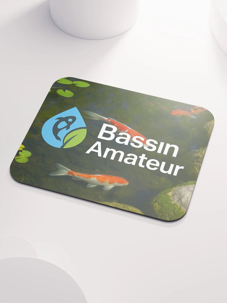 Tapis de souris Bassin Amateur – Design carpe koï & bassin de jardin product image (3)