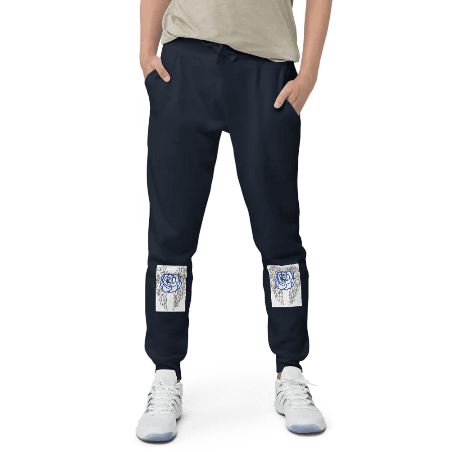 Winged Rose Unisex Fleece Joggers product image (11)
