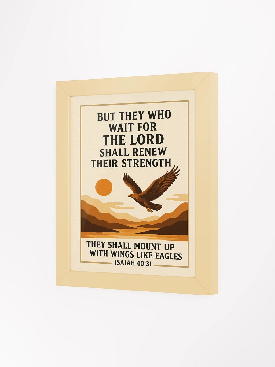 Isaiah 40:31 Wall Art – Christian Scripture Decor | Soar on Wings Like Eagles product image (3)
