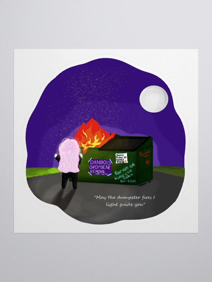 Dumpster Fire Bobeans Sticker product image (2)