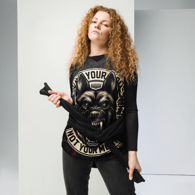 Run Your Dog Not Your Mouth - Unisex Basketball Jersey product image (6)