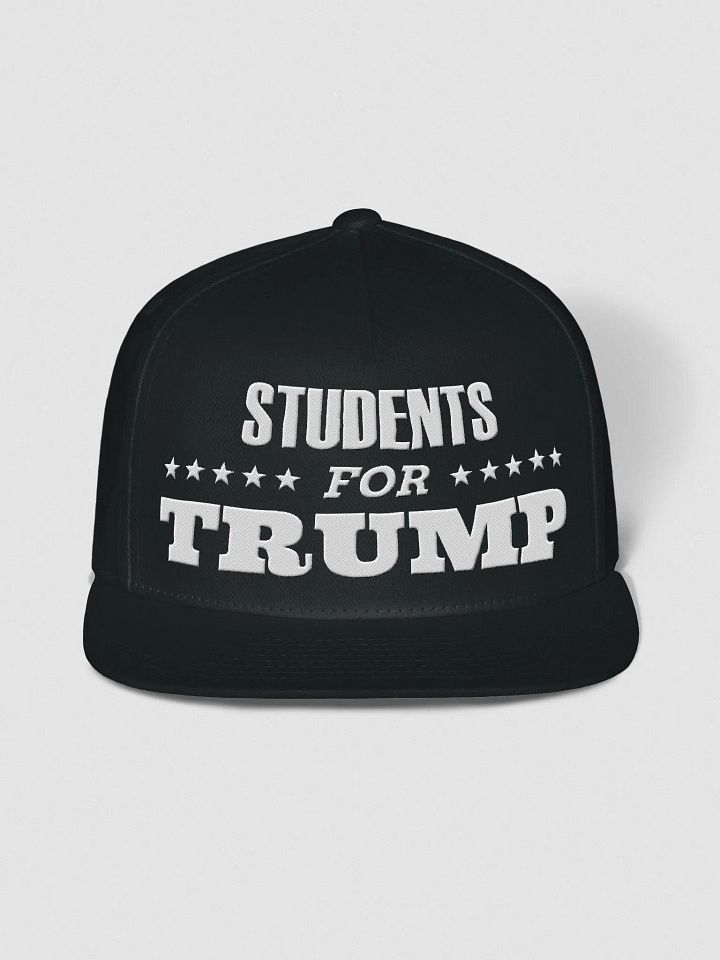 STUDENTS FOR TRUMP Flat Snapback Cap product image (1)