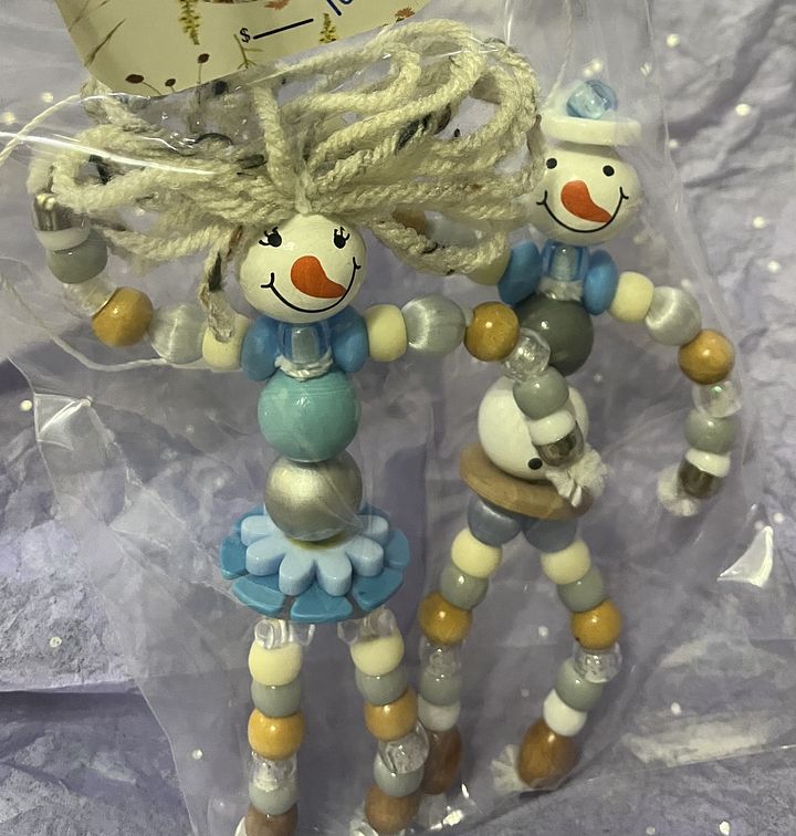 Blue n Tan SnowTopia ~ Ornament Set product image (2)