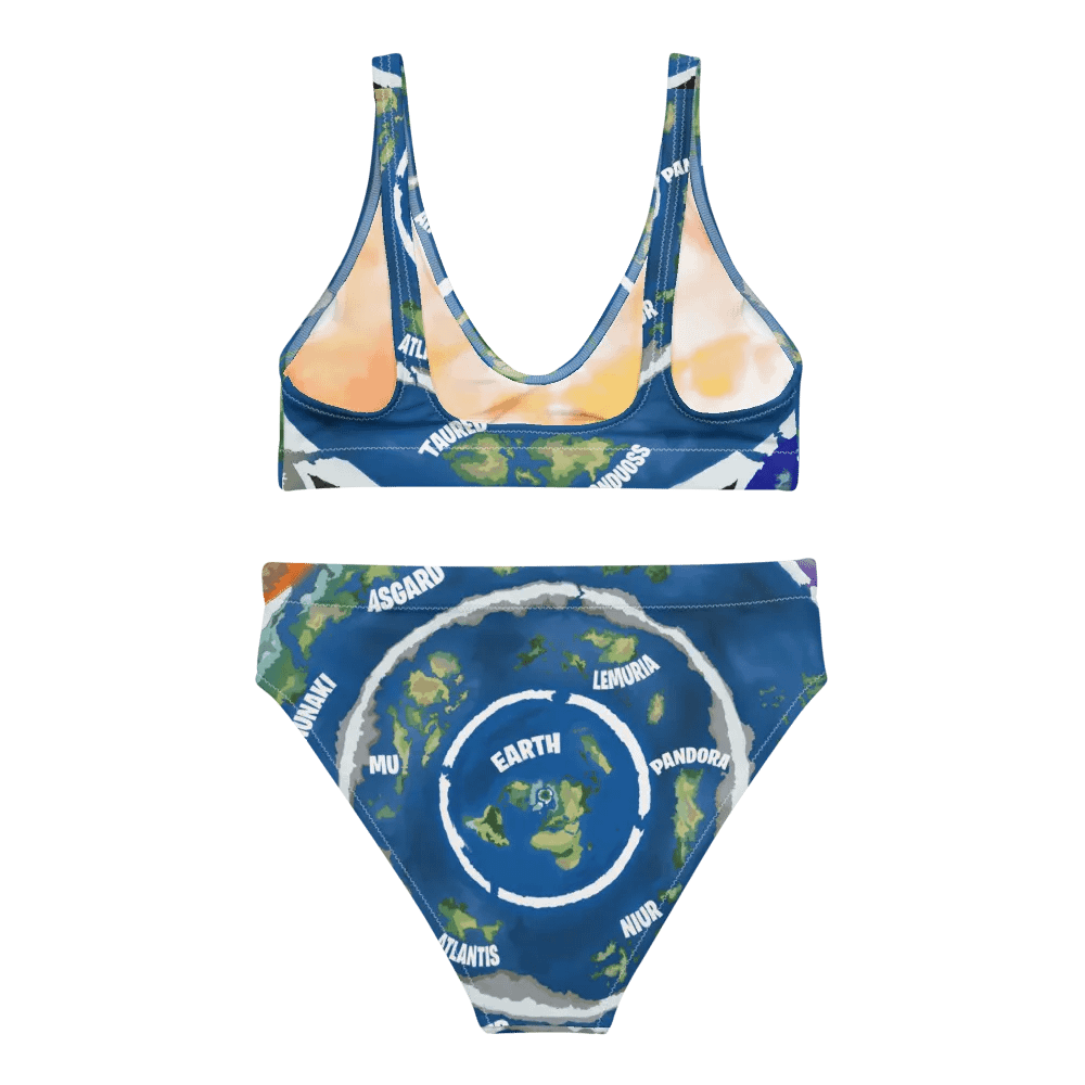 High-Waisted Bikini Set Beyond The Ice Wall Map product image (2)