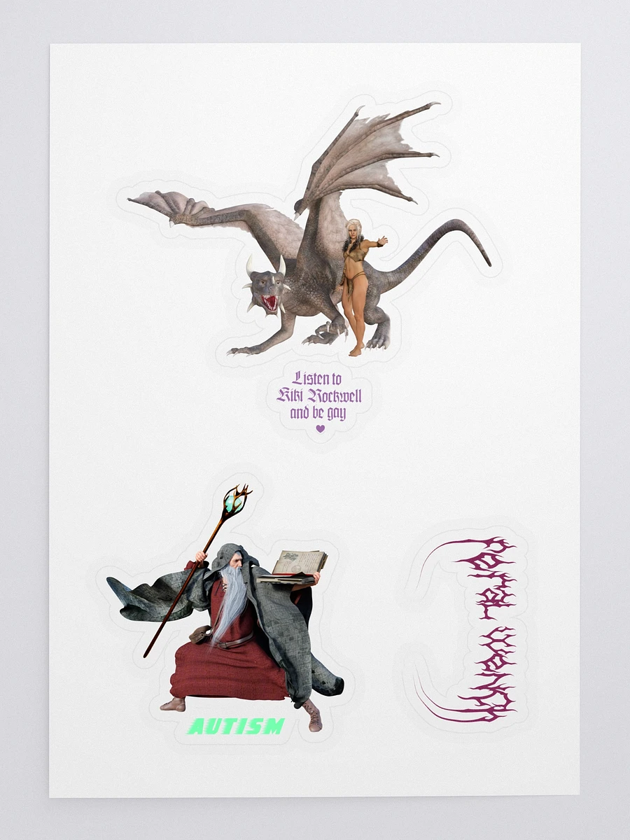 'Autism Wizard and Gay Dragon' Stickers product image (3)