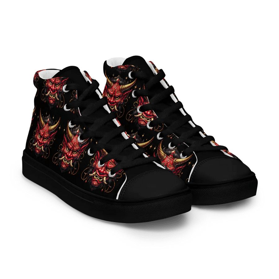 Red Oni Mask Men's High Tops product image (12)