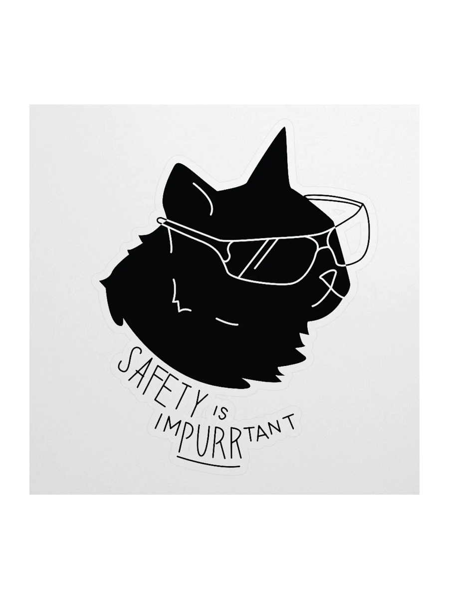 Safety is imPURRtant sticker product image (3)
