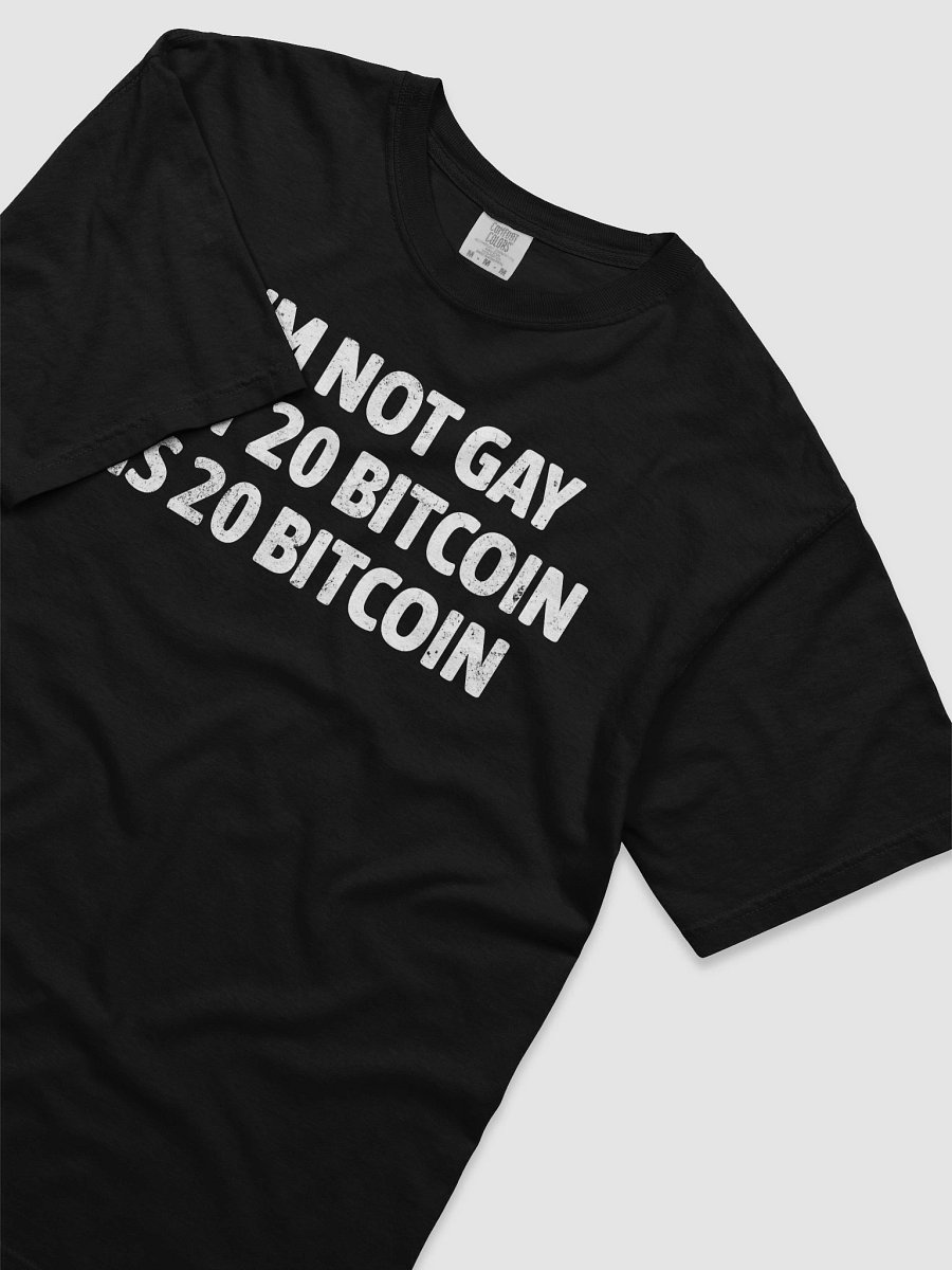 I'm Not Gay But 20 Bitcoin is 20 Bitcoin T-Shirt (Comfort Colors) product image (5)