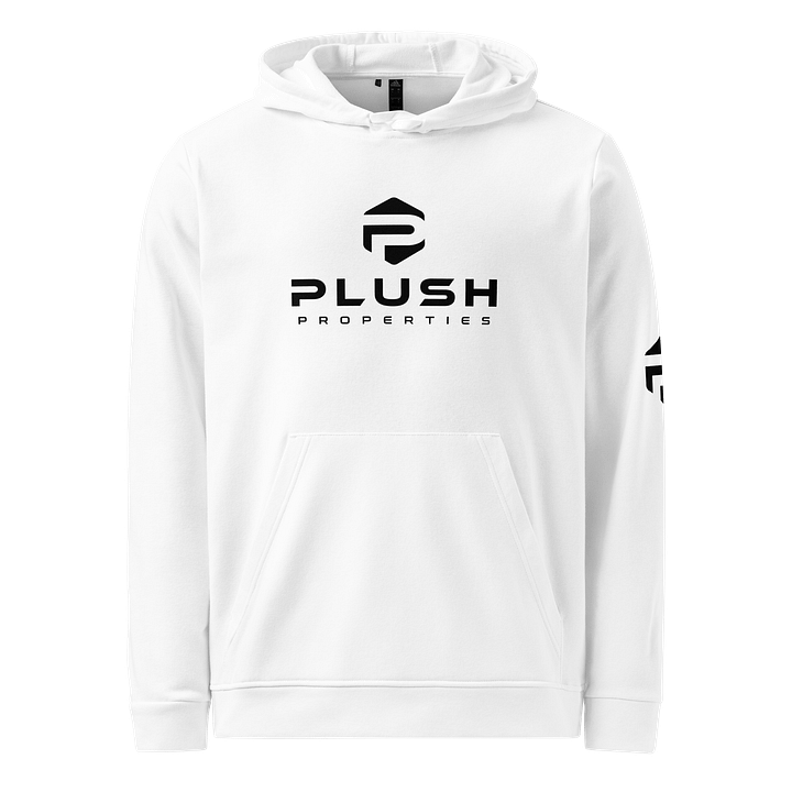 Plush Fleece Hoodie by Adidas White/Gray product image (5)