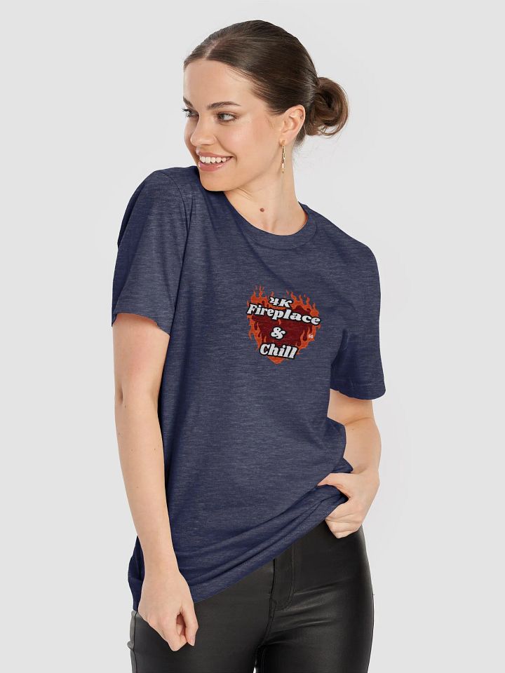 Flaming Heart - 4K Fireplace & Chill | Tee product image (2)