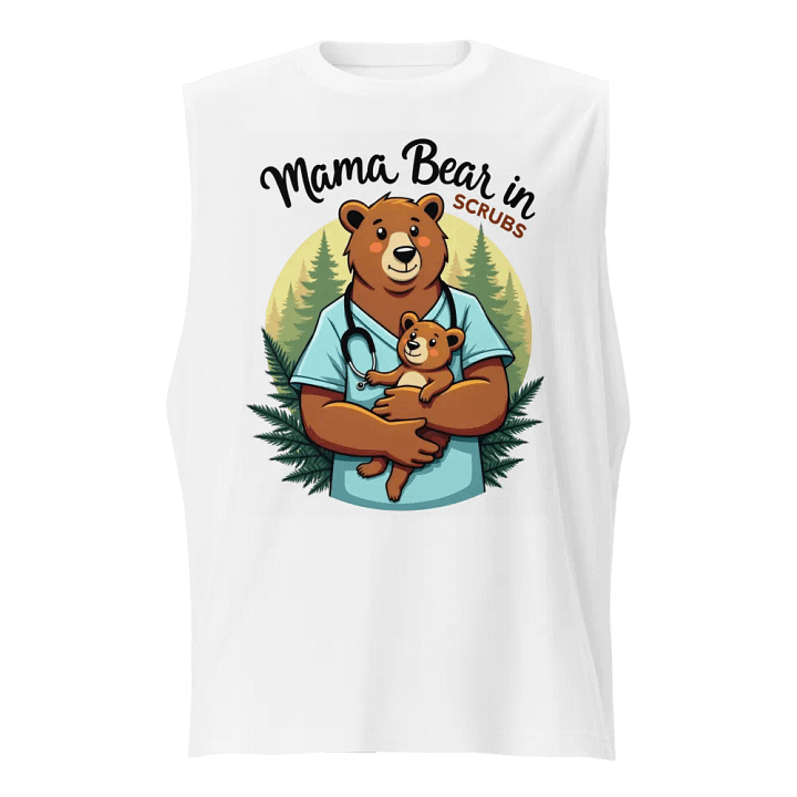 Mama Bear in Scrubs Muscle Tank product image (1)