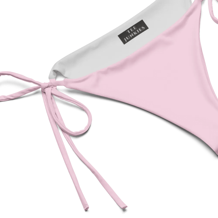Low Rise Cheeky String Bikini Bottoms, Light Pink product image (3)