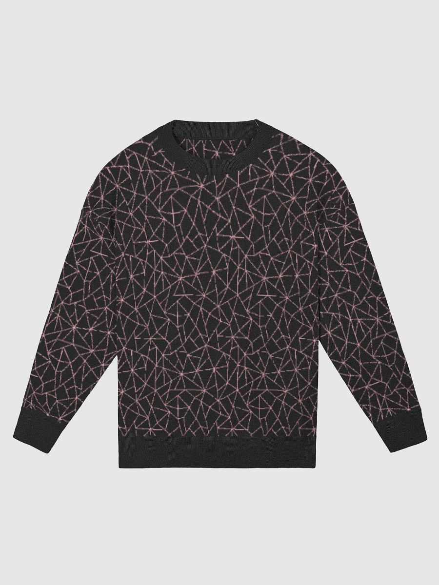 Pink Black Geometric Pattern Sweater product image (12)