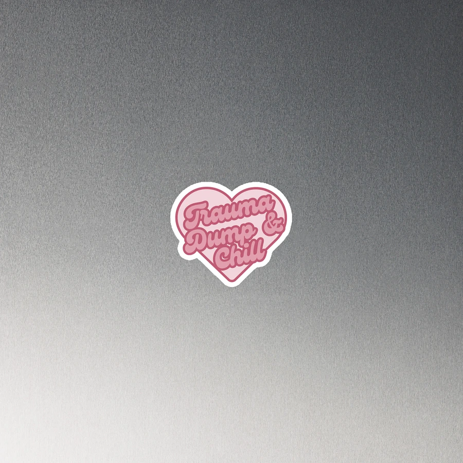 Trauma Dump & Chill Heart Magnets product image (2)