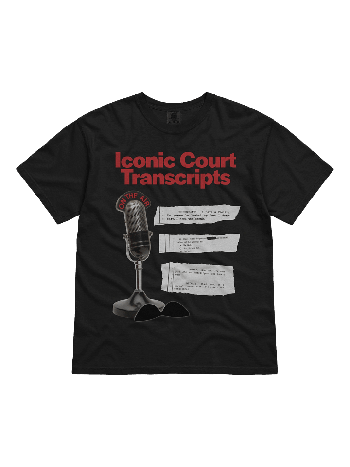 Iconic Court Transcripts Classic Black T-Shirt product image (1)