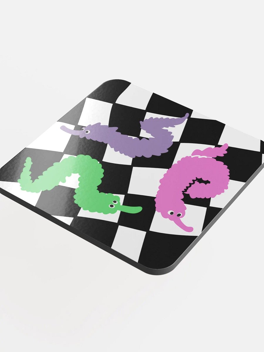 Worm on a string coaster product image (1)