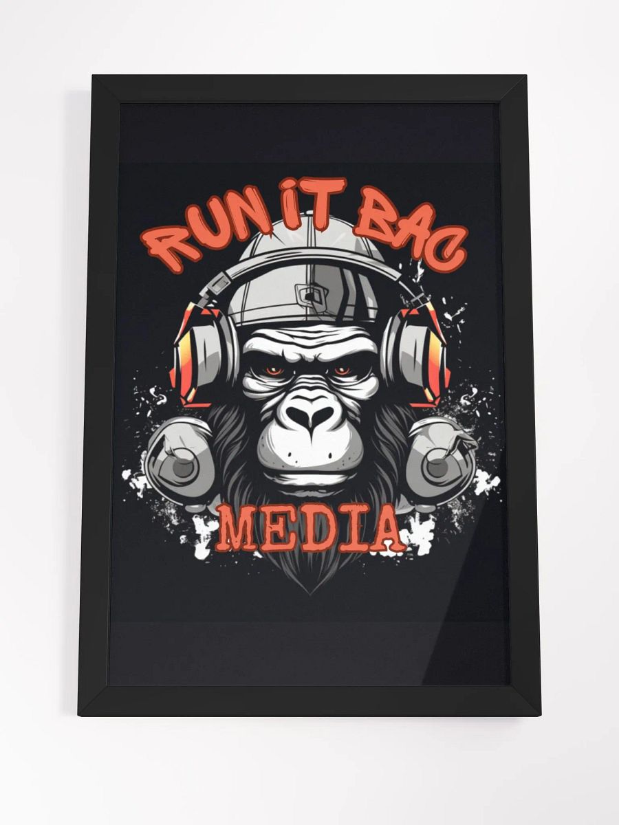 RUN It BAC Media Wall Poster Black product image (4)