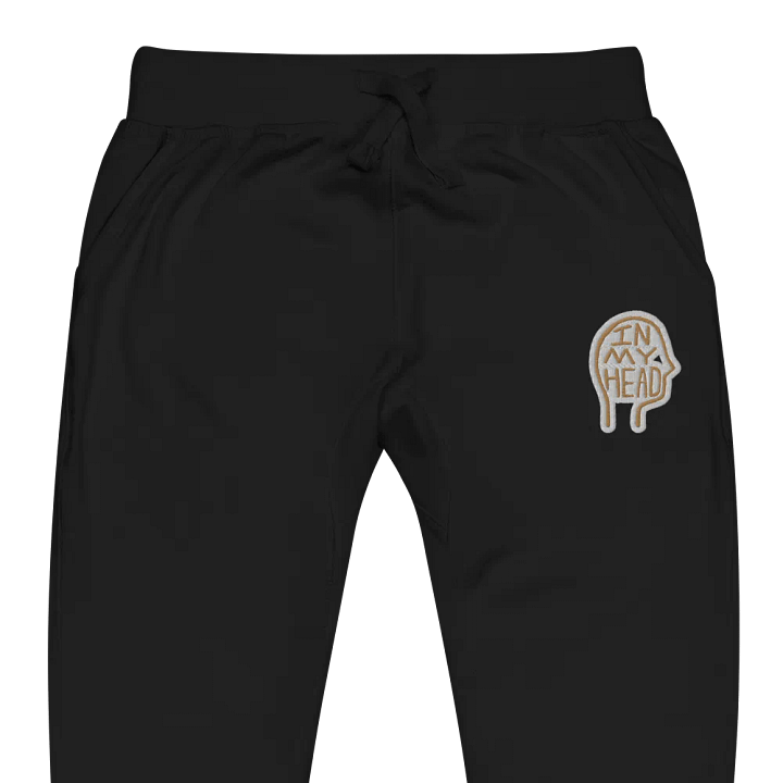 In My Head (brass bubble design) embroidered fleece joggers product image (11)