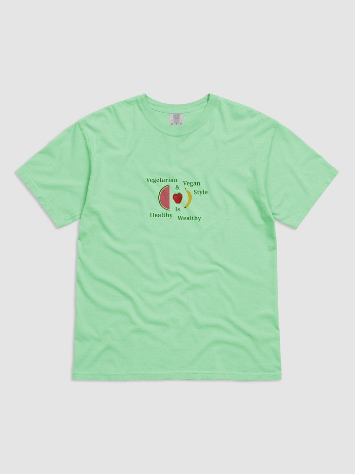 Healthy Wealthy Vegetarian & Vegan Tee product image (1)