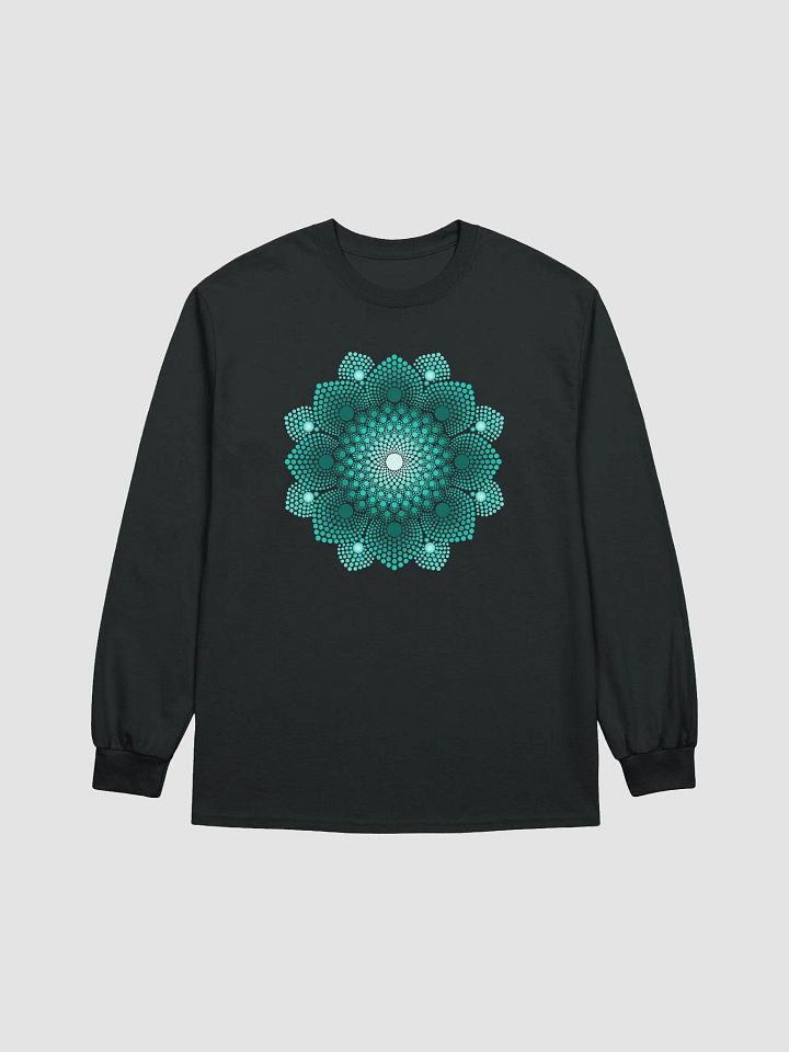 Turquoise Dot Mandala Women's Long Sleeve T-Shirt product image (2)