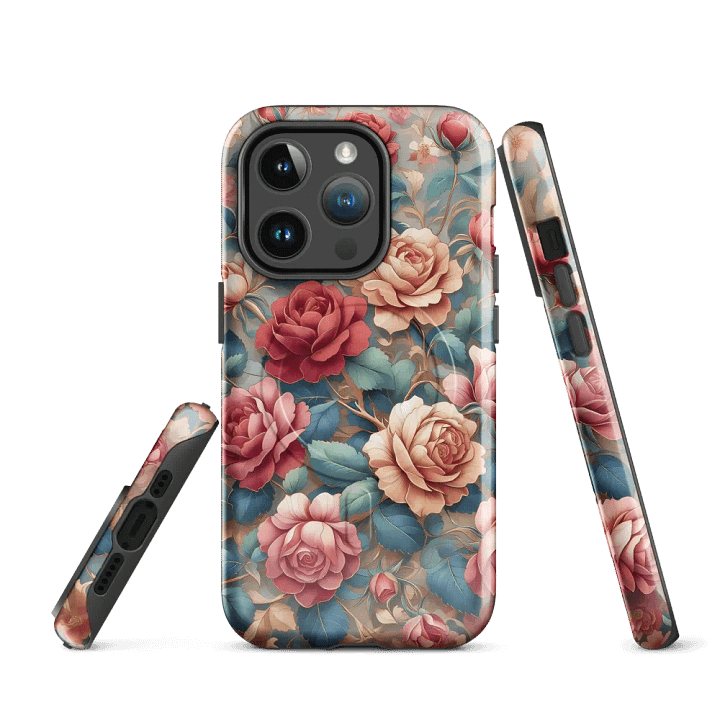 Vintage Rose Garden MagSafe® iPhone® Tough Case - Painting Artwork fit for iPhone 16 15 14 Pro Max product image (3)