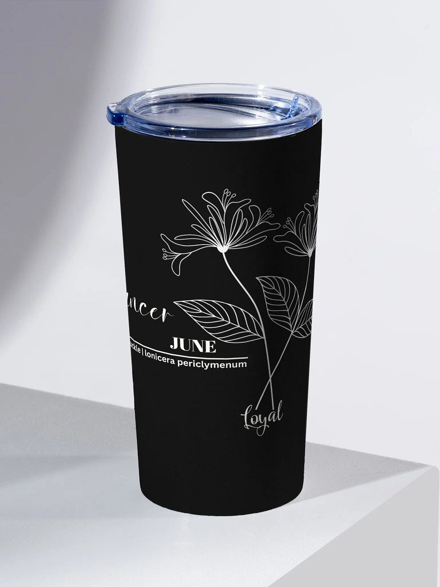 June Birth Month Tumbler, Cancer Zodiac, Honeysuckle Flower product image (2)
