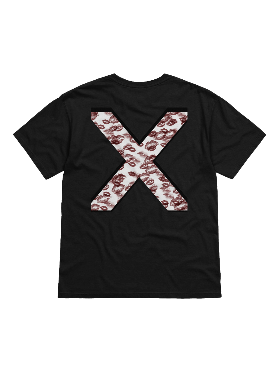 White X Burgundy Lipstick Kisses | Shirt product image (1)
