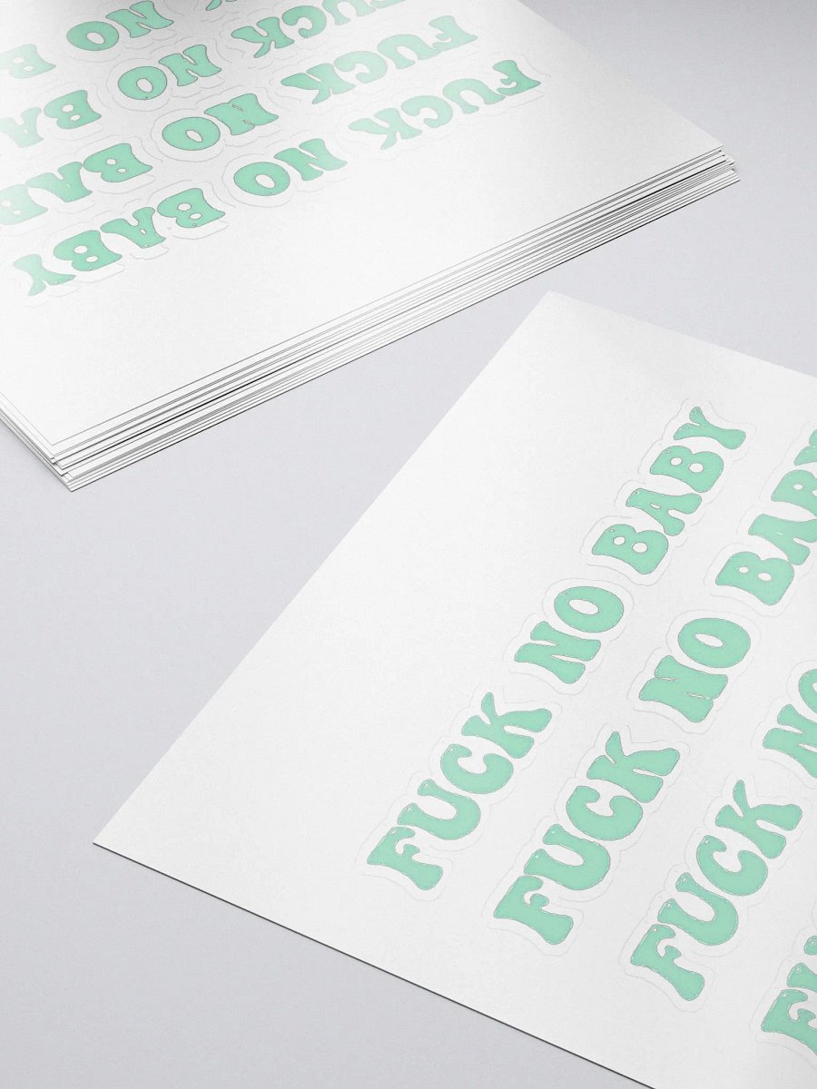 FUCK NO BABY sticker sheet product image (5)