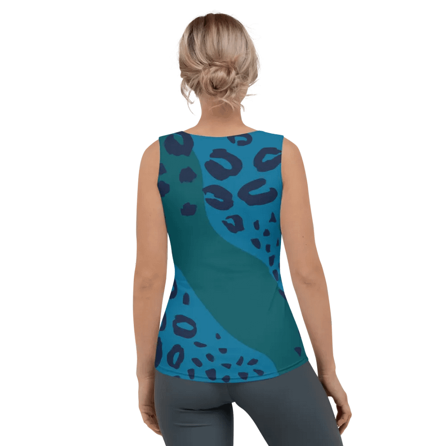 Blue Leopard Allure Women's Tank Top product image (2)