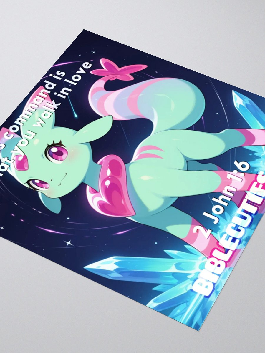 Bible Cutie Nessa - His command is that you walk in love Sticker product image (6)