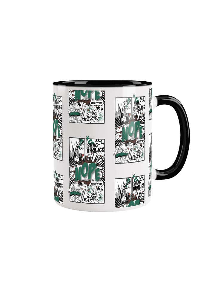 Shac-oholics Comic Blast Mug - Dark Green 