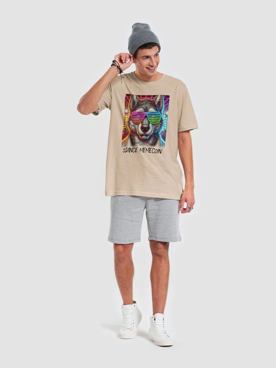 WOLF OF DANCE STREET - DANCE MEMECOIN - PREMIUM TEE - TAN product image (1)